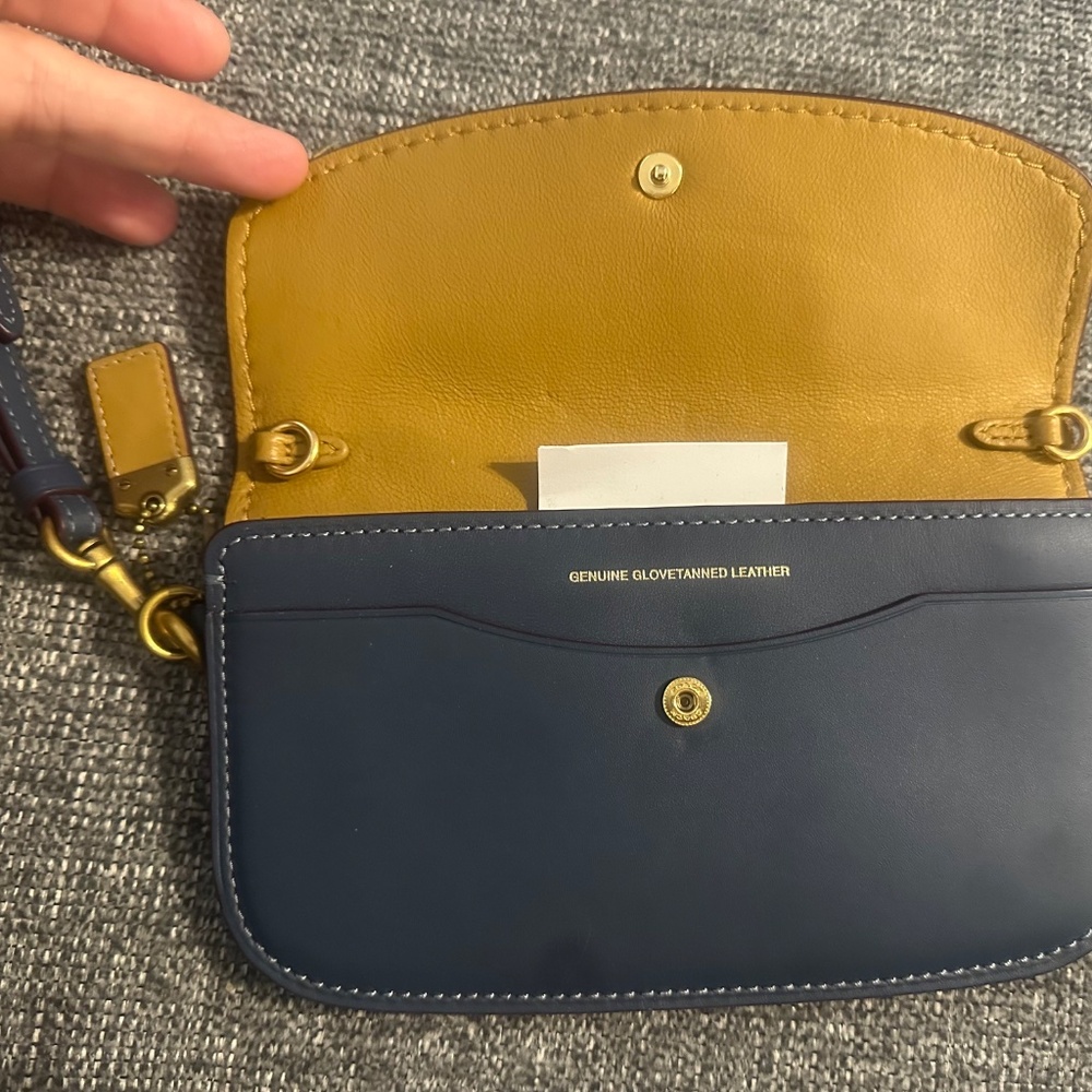 Coach 1941 dark denim wristlet - Picture 3 of 6